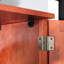 Armoire de rangement autoportante 72,4 po, 8 portes, 4 tablettes. Cerise. Pour la maison., Avec charnières et portes d'armoire d'aspect classique en cerisier, pour diverses pièces. Poignée lisse et rétro