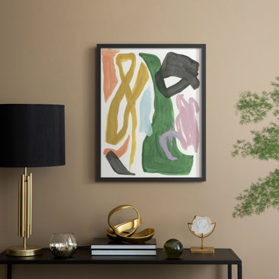 «Colorful Colorful Serpentine I», reproduction encadrée - bois massif