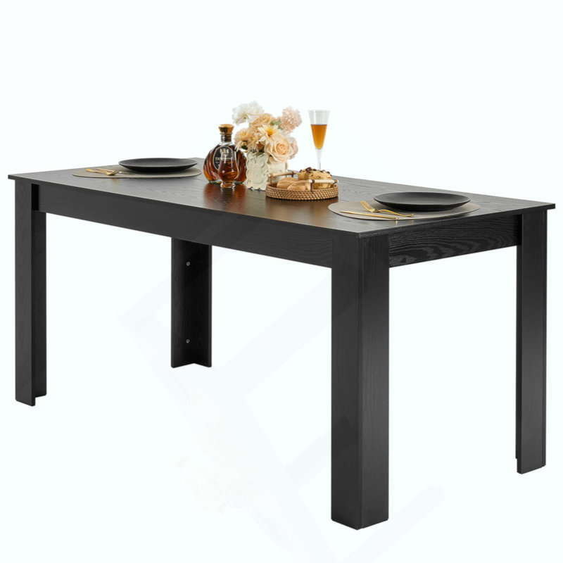 Table de salle à manger rectangulaire en bois pour 4 à 6 personnes (table seulement)