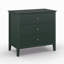 Table de chevet large 32 po à 3 tiroirs, grande table de bout moderne pour chambre à coucher-301008677