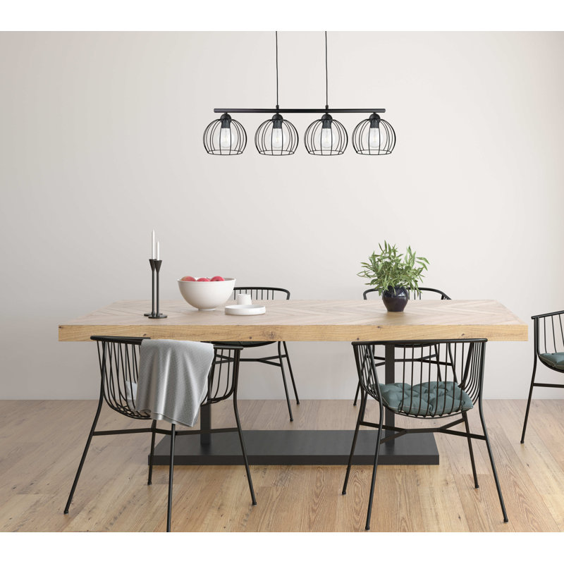 Gharass 4 - Light Kitchen Island Pendant, Black