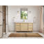 Chêne blanc Elizabeth X P 22 po D Meuble-lavabo simple avec 2 po Marbre de Carrare