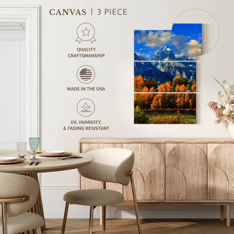 Couleurs d'automne Alvord Grand Teton, H 74 po x l 48 po