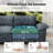 158"Modular Sectional Sofa with Ottoman, Oversized L-Shaped Deep Seat Couch with Wide Removable Armrests-224180786-224180782