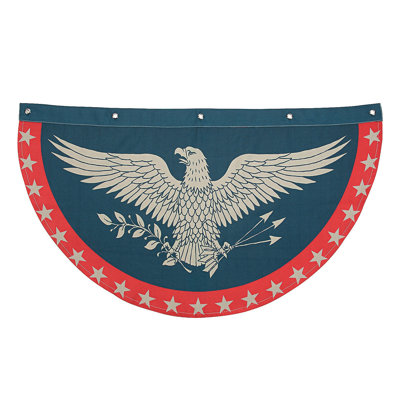 Redford Double Sided 21'' H x 38.5'' W Polyester Independence Day Bunting