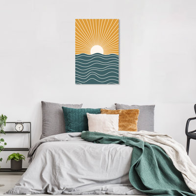 «Sun from Early On Canvas» par Wynwood Studio, reproduction
