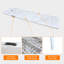 Table pliante 8 pi, table en plastique portative pour le camping, pique-niques, fêtes, table pliable à haut poids de charge blanche-229979006-229978993