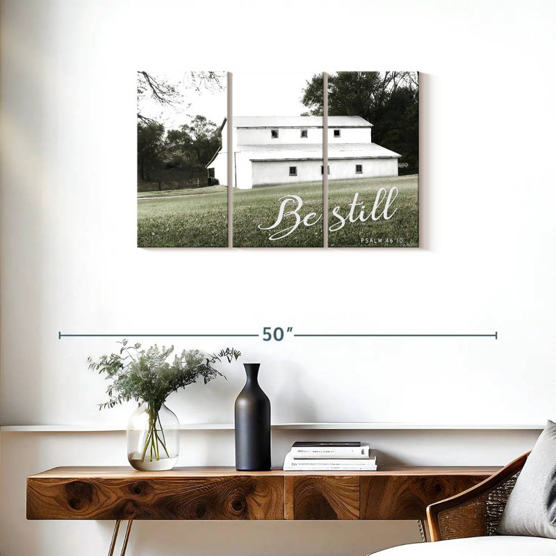 Lilie Be Still Barn, 20" H x 33" W