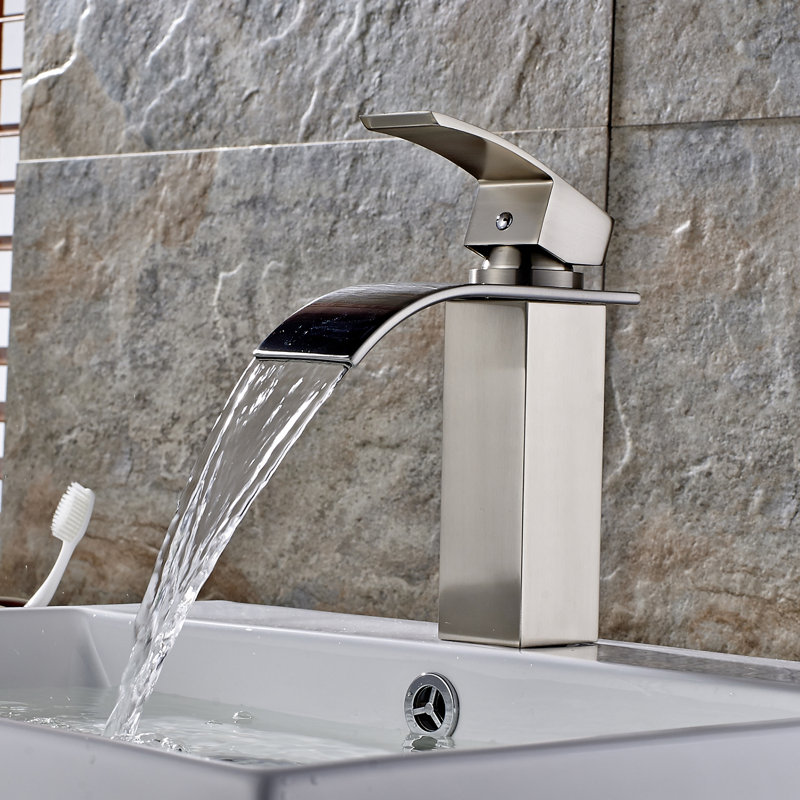 Single-Hole Single-handle Bathroom Faucet, Brushed Nickel