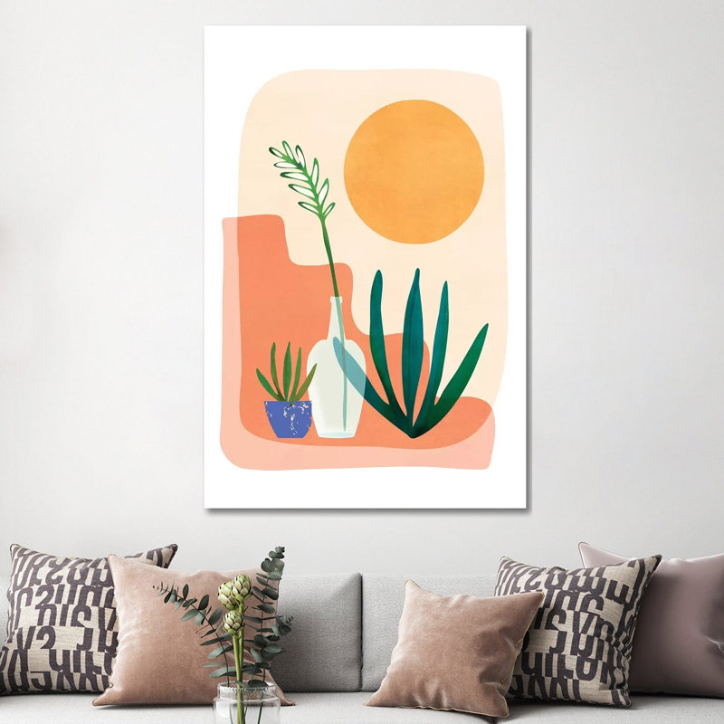 Santa Fe Summer by Modern Tropical - Wrapped Canvas Gallery-Wrapped Canvas Giclée, 152.5 cm H x 101.5 cm W