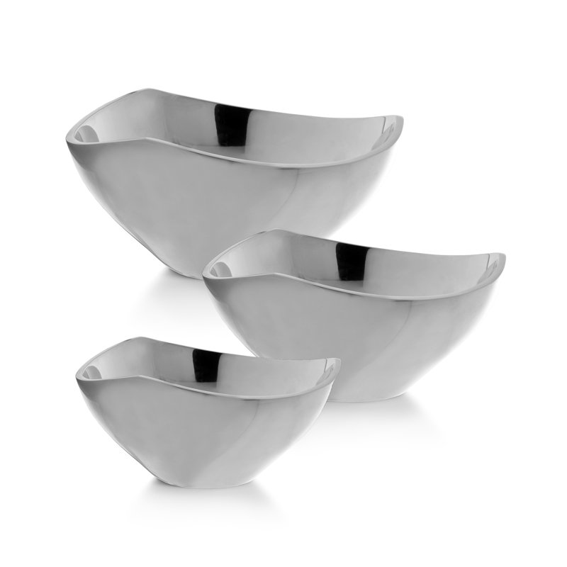 Nambé Tri Corner Small Serving Bowl