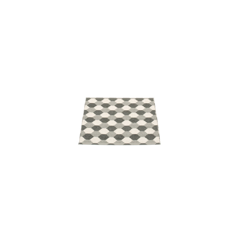 Dana Geometric Area Rug in Gray/Charcoal/Vanilla, Rectangle 2' x 2'3"