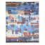 Tapis bleu nouvel âge en laine 8 pi x 9 pi 7 po Zesar