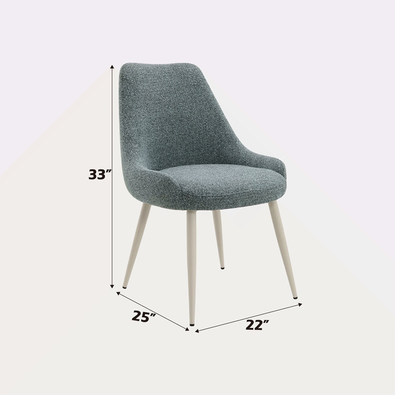 Boucle & Bone White Table Side Chair