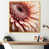 Toile avec cadre flottant or