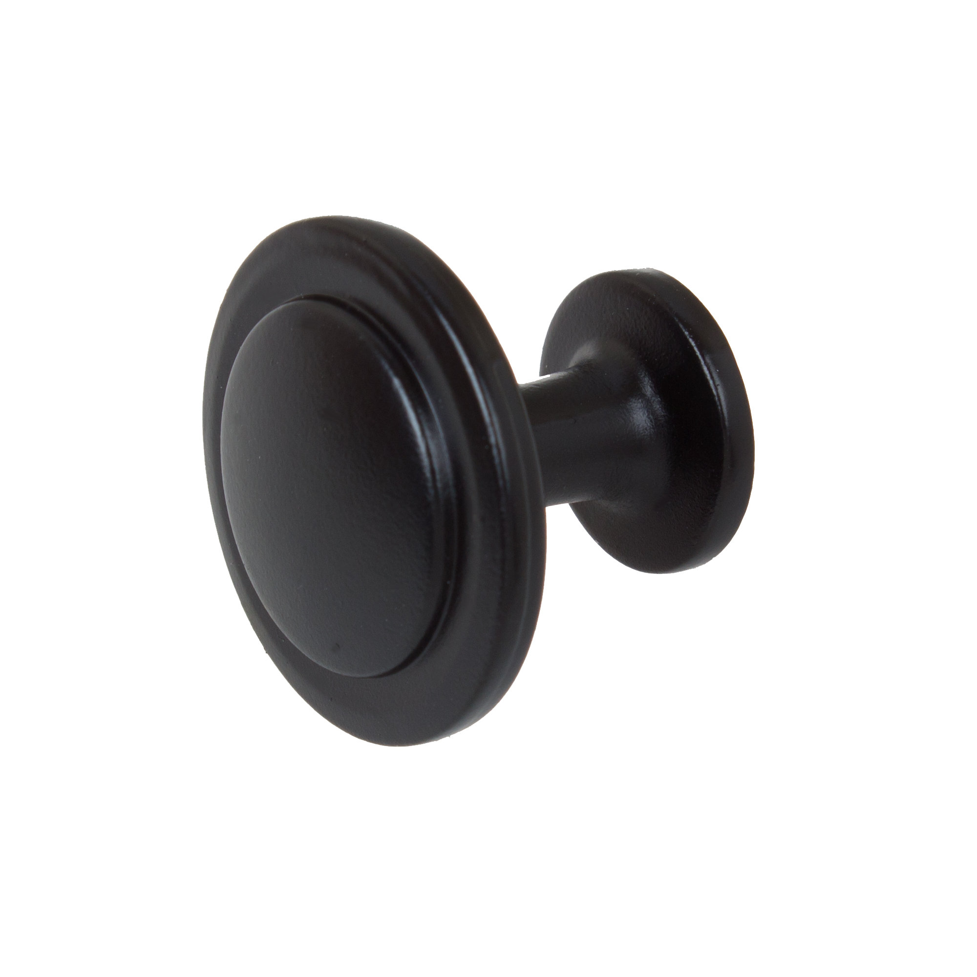 1 1/4" Diameter Mushroom Knob Multipack, Matte Black