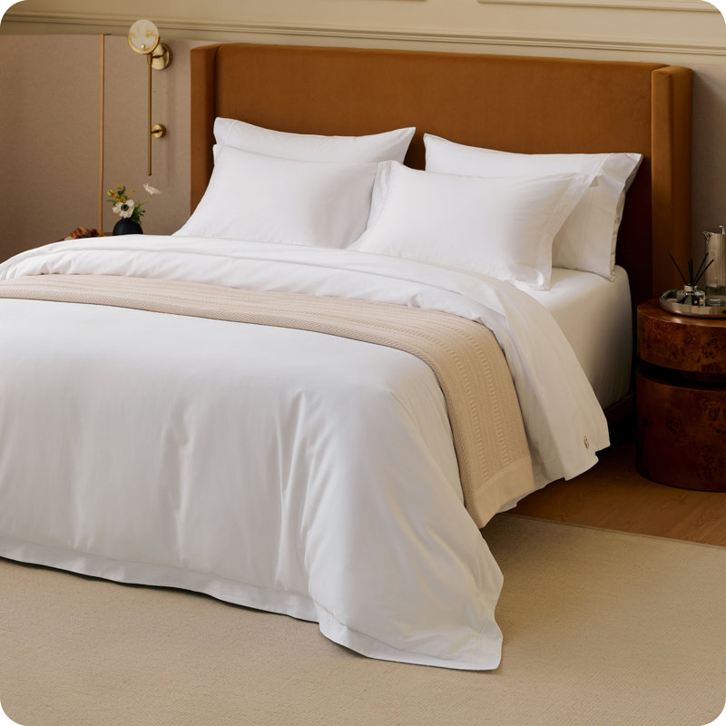 Ensemble de literie de grand lit 100% coton égyptien Gizee, ensemble de literie pour hôtel de luxe pour toutes les saisons (ensemble de 3)