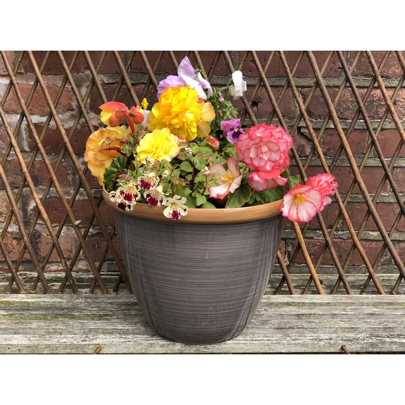 Sundhya Pot Planter, 10.5cm H x 13cm W x 13cm D, Charcoal