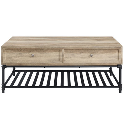 Allsup 110 Lb Heavily Packaged Coffee Table Luxurious In Oak & Sandy Gray