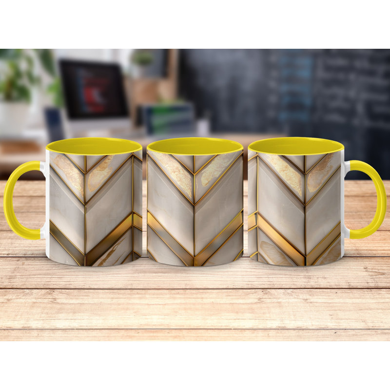 Ceramic Coffee Mug, Yellow