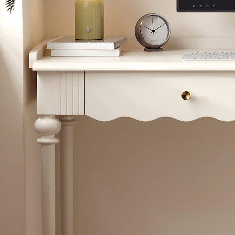 Bureau blanc aux couleurs douces 55,11 pouces