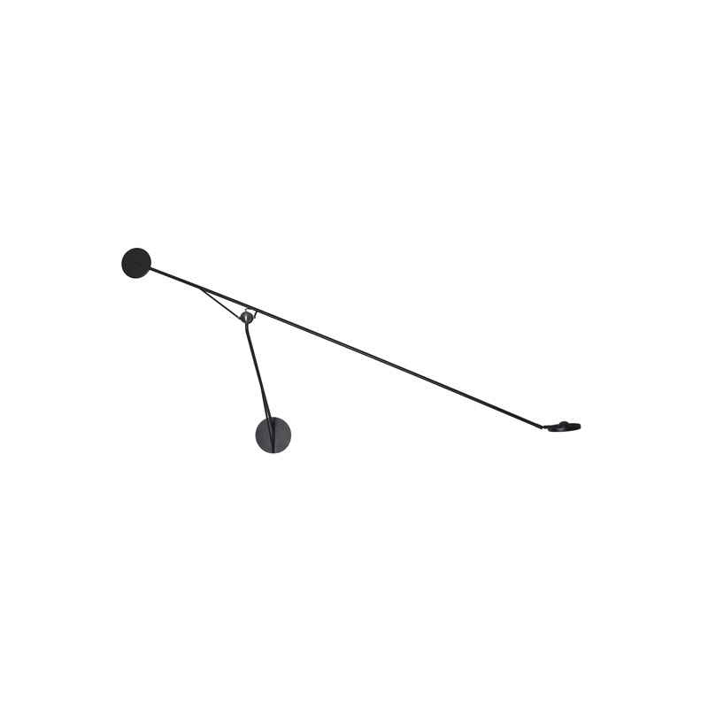 Bras pivotant noir à 1 lumière Aaro