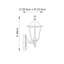 Shanghai 46cm H Outdoor Wall Lantern