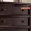 Armoire d'appoint en bois massif de couleur noyer noir