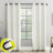 Sun Zero Aldwin Slub Texture Magnetic Closure 100% Blackout Grommet Curtain Panel-110987436-110987435