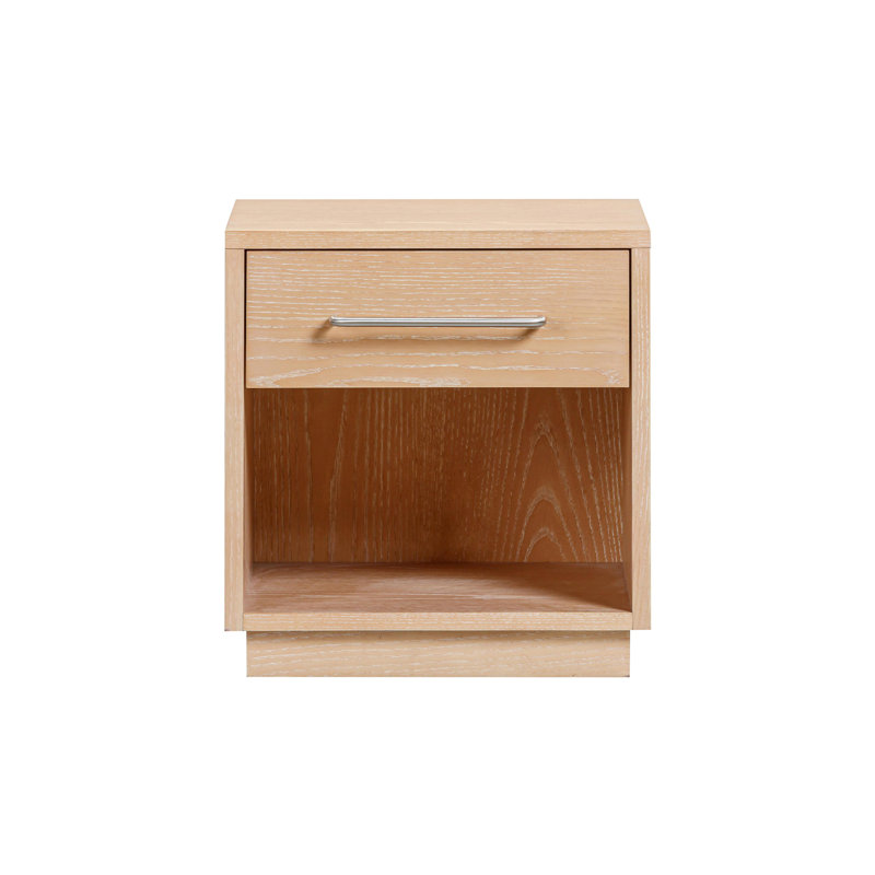 Table de chevet en bois naturel Marlow, Bois naturel