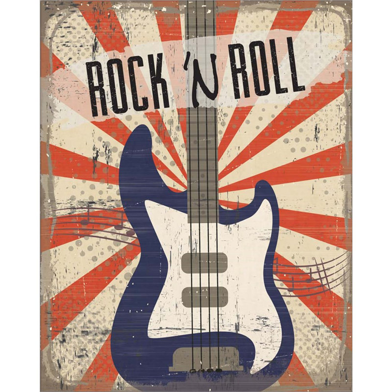 «Rock 'n Roll» par ND Art & Design, art mural sur toile