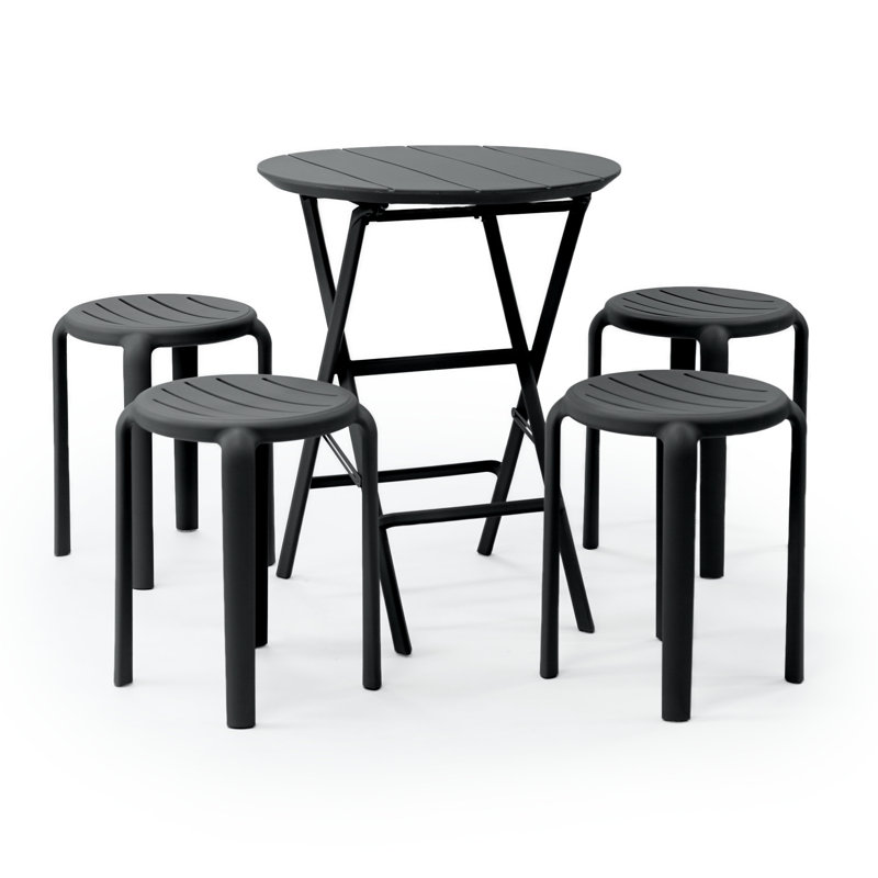 Ensemble de bistro Centreville pour 4 personnes, Noir