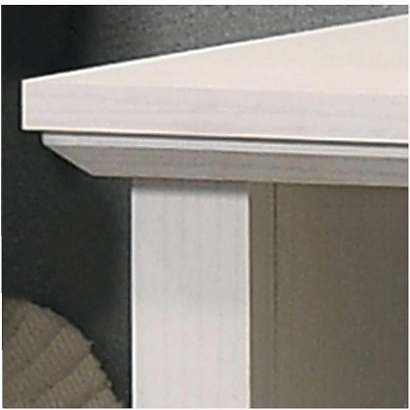 Elara 22"W White 2-Drawer Nightstand Bedside Table with USB charging  Ports, White