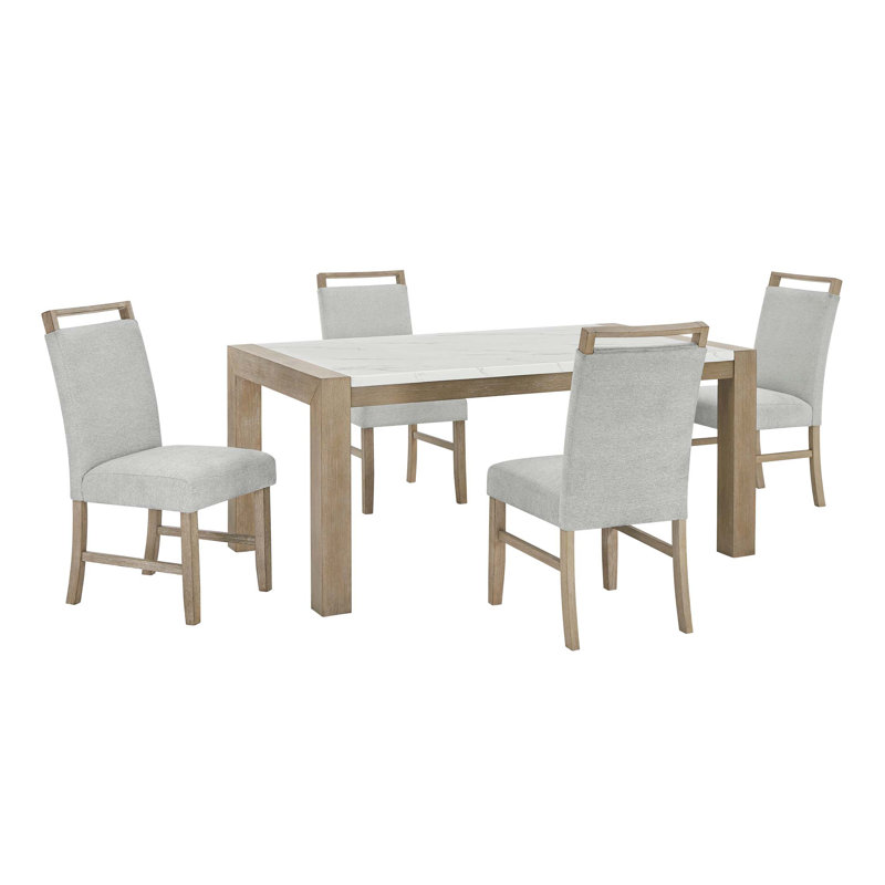 Ensemble de salle à manger Tabitha, 5 pièces: table, 4 chaises