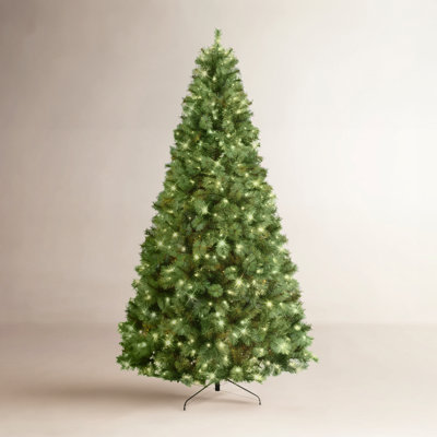 9' Pre-Lit Pine Christmas Tree