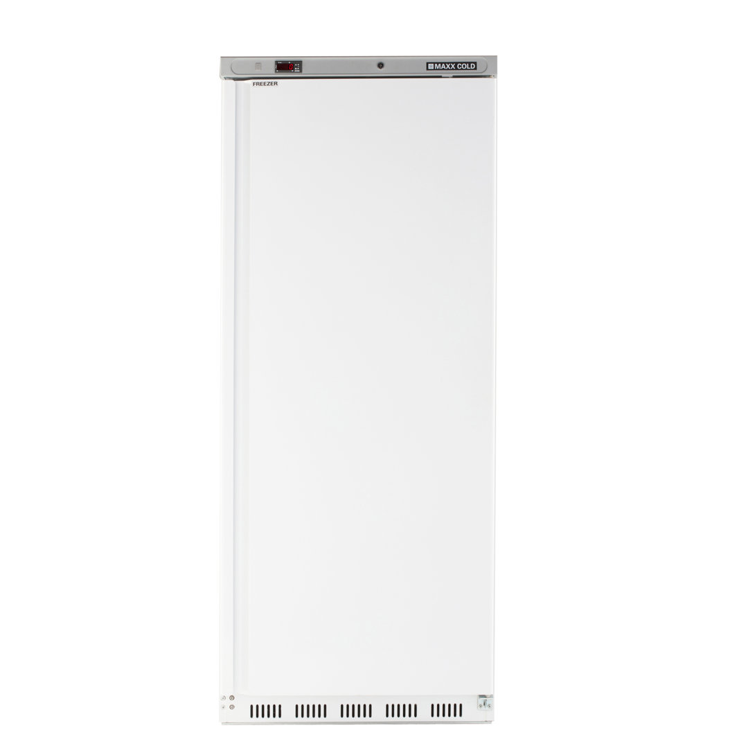 Maxx Cold Single Door Economy Reach-In Freezer, 23 cu. ft. Storage Capacity, in White Maxx Cold