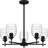 Rundgren 5 - Light Steel Dimmable Chandelier