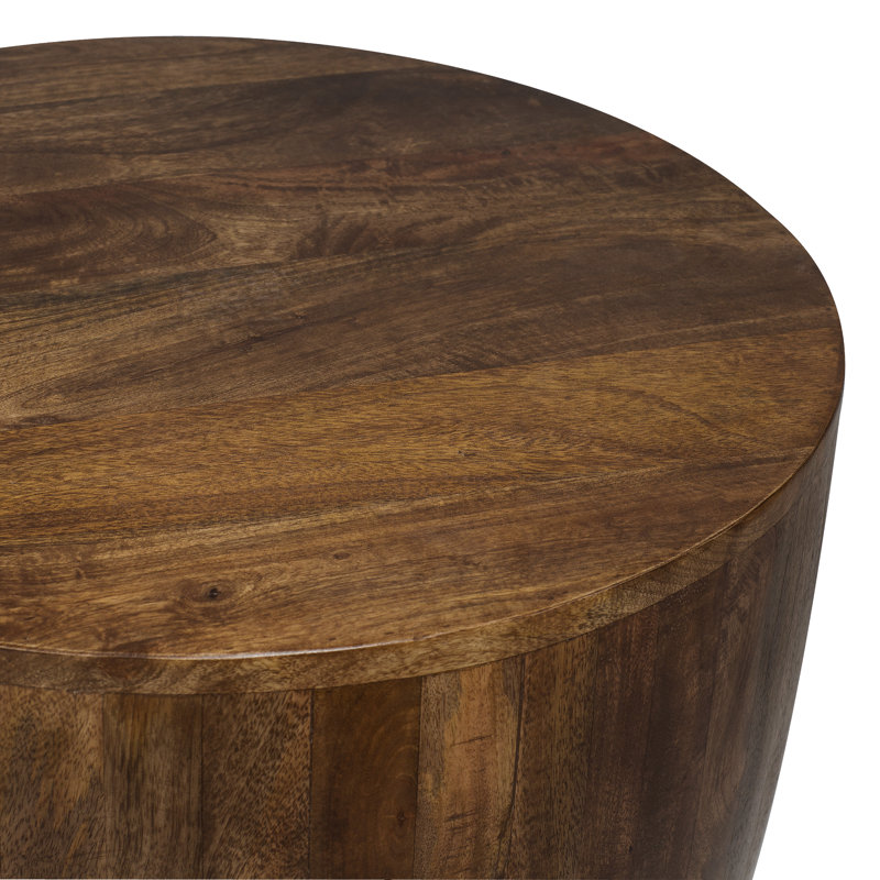 Vivenne Mango Wood End Table, Walnut