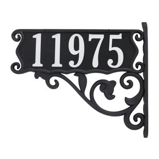 Panneau d'adresse de boîte aux lettres double face entièrement personnalisable