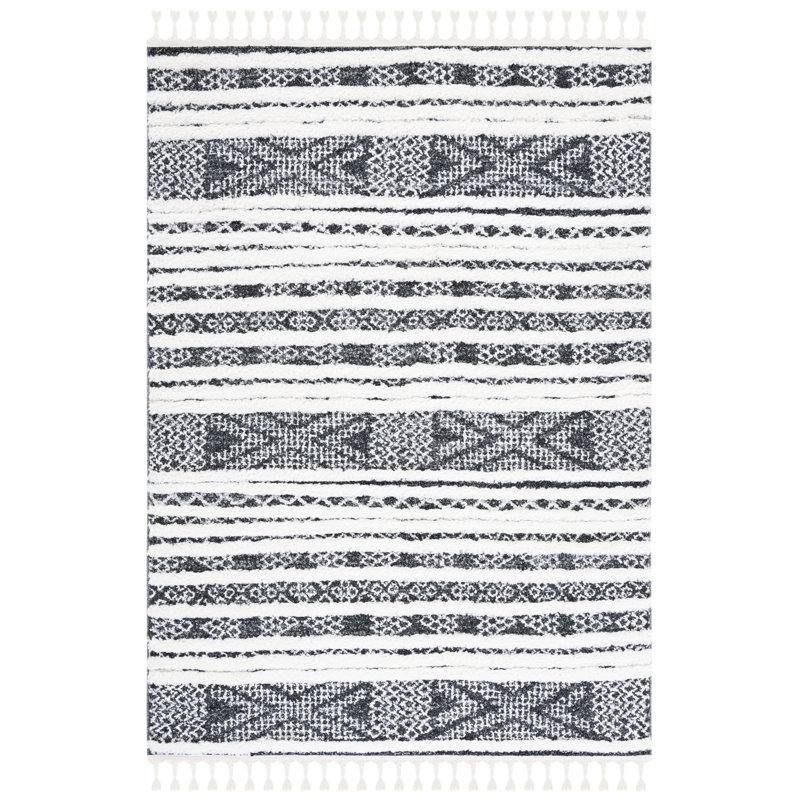 Tynes Tassel Shag Performance Southwestern Rug, Rectangle 8' x 10'