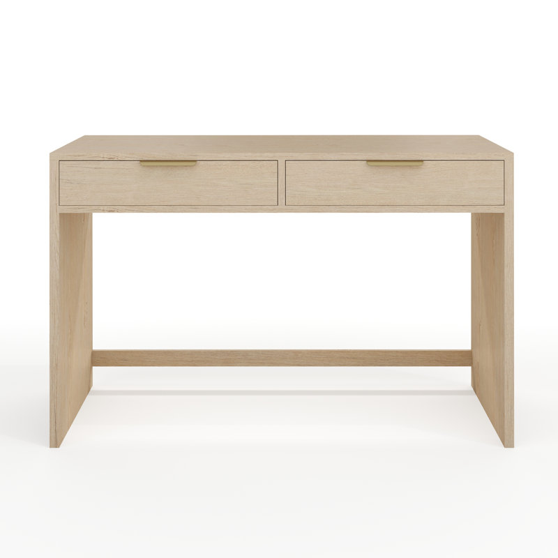 Bureau modulaire à 2 tiroirs Martha Stewart Kayden, Brun
