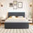 Upholstered Platform Bed With Pull-Out Trundle Bed