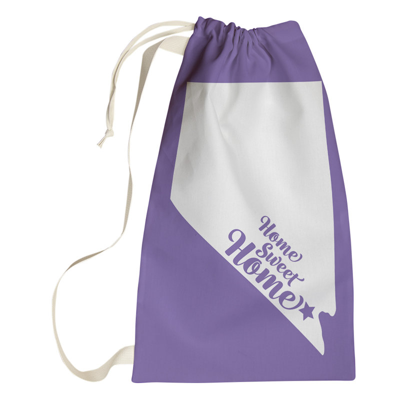 Fabric Laundry Bag with Handles, Large (36" H x 28" W), Purple