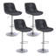 Swivel Upholstered Adjustable Height Counter Stool with Metal Frame-1871631302-1871631300