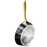 Granitestone Charleston Collection Hammered 12'' Black Aluminum Nonstick Fry Pan
