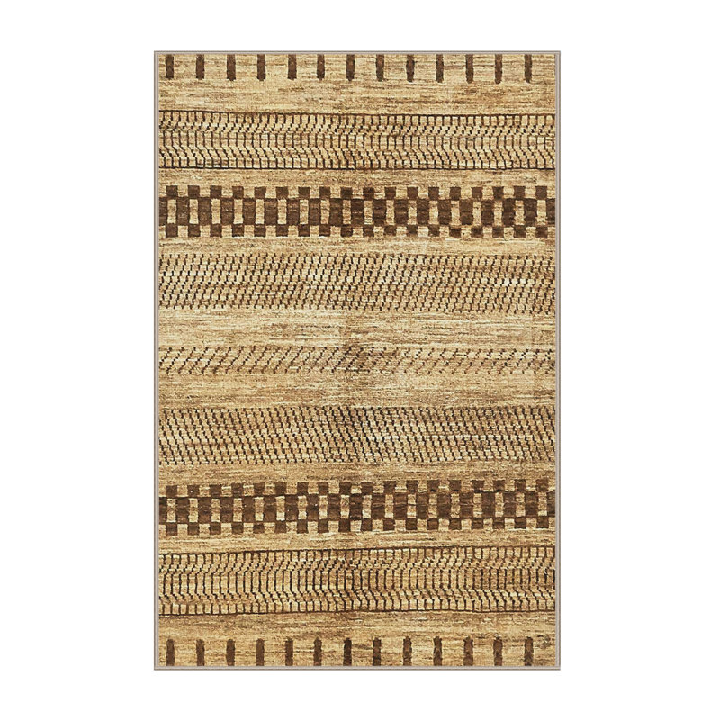 Geometric Indoor Rug, Rectangle 4' x 6'