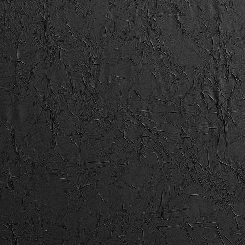 Paulisha Semi Sheer Single Panel, 48" W x 63" L, Black