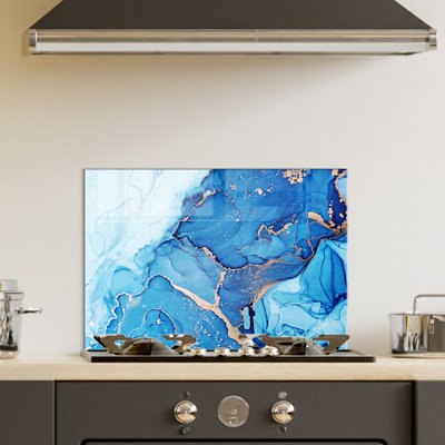 Élégante peinture décorative en verre trempé de 19,7 po x 27,6 po | 100% verre trempé, épaisseur: 0,16 pouce | Parfait pour la décoration intérieure, le salon et le bureau | Superbe œuvre d'art avec une esthétique moderne