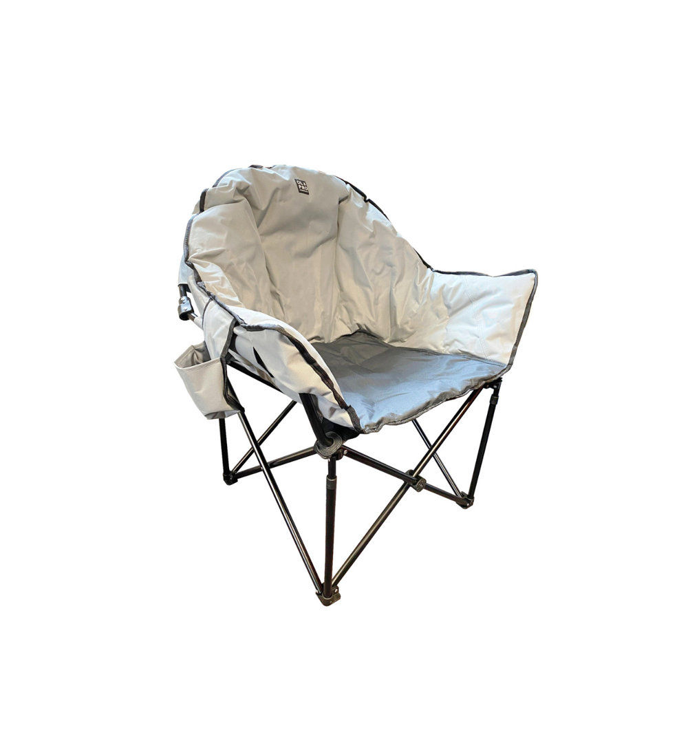 OLPRO Olympus XL Camping Chair Grey Padded Folding Heavy Duty 130kg - Image 3