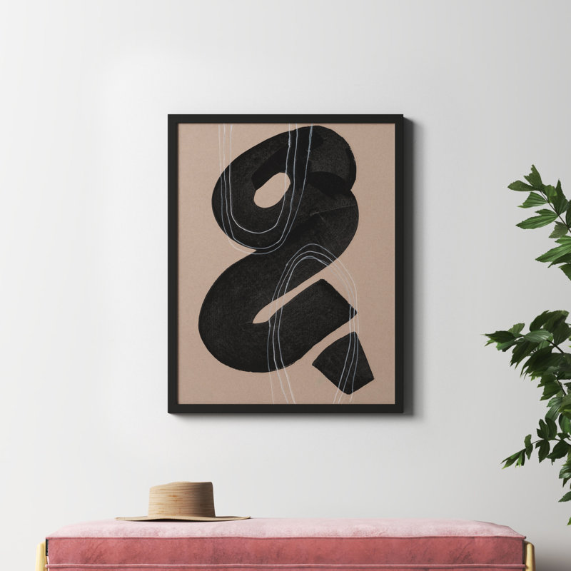 Free Form 5 by Andrea Stokes, Black Framed, 38" H x 30" W x 1.25" D